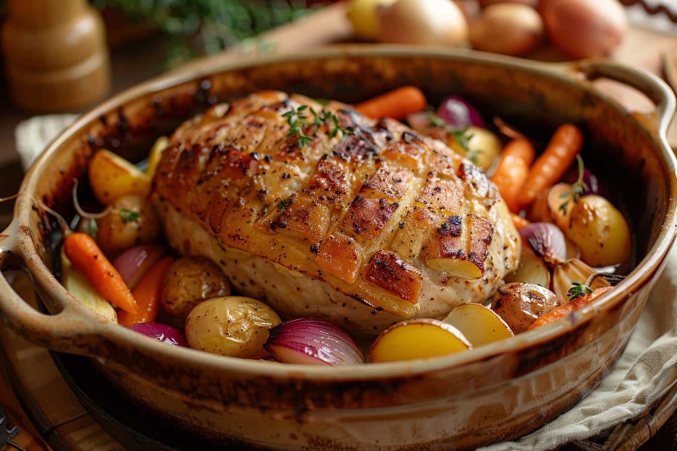 Chapon en cocotte : une cuisson express pour un repas festif