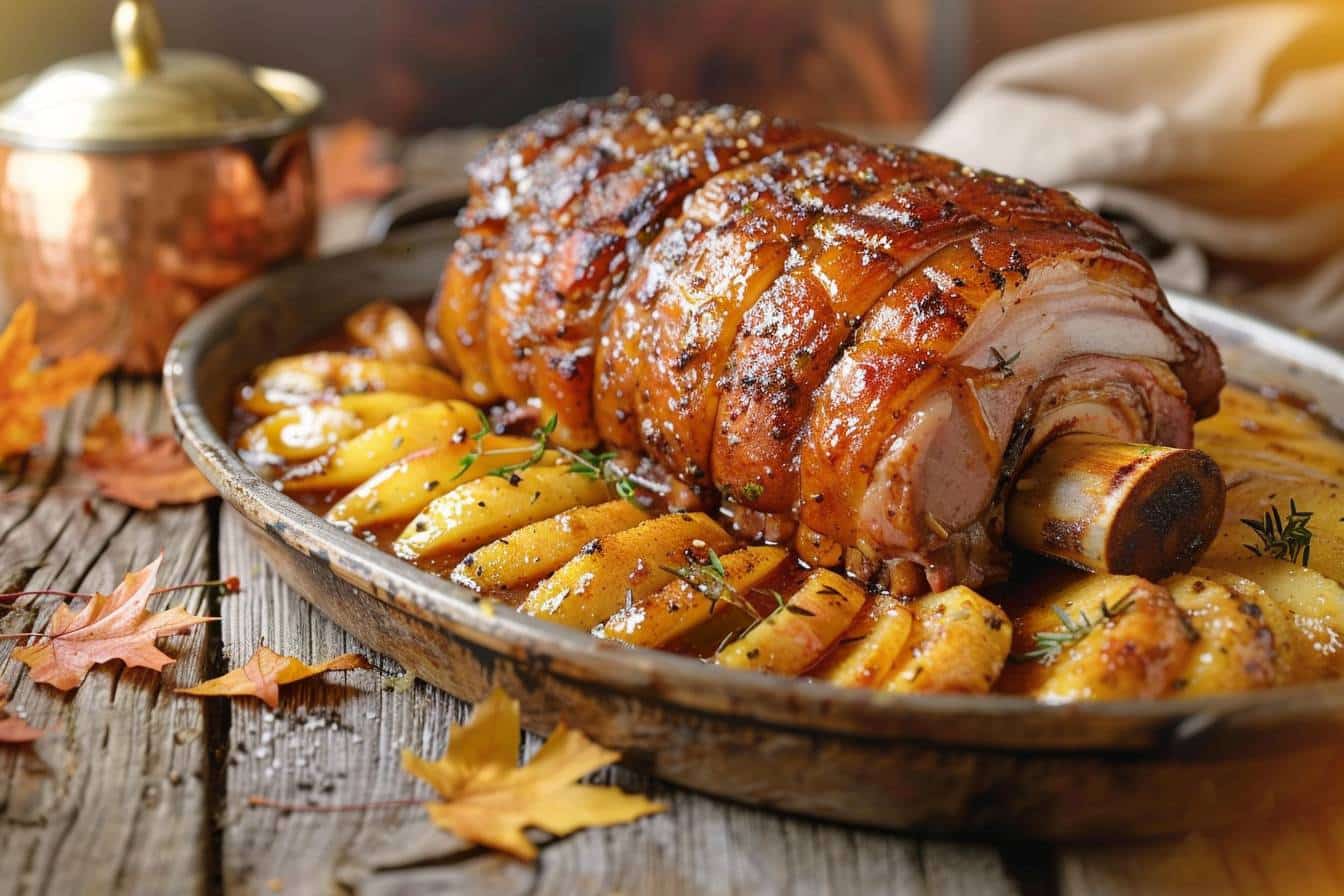 Jarret de porc et pommes : un classique revisité