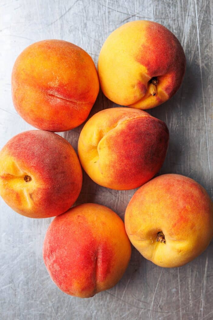Pêches fraîches