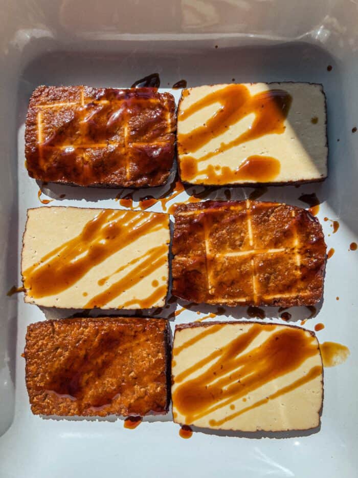 Smuchertofu avec sauce tériyaki