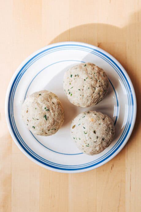 Königsberger klopse avant l'amortissement