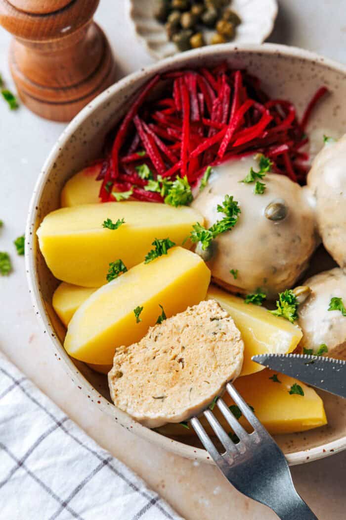 Königsberger Klopse de Tofu et Seitan