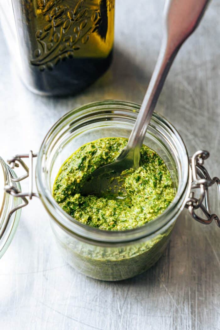 Pesto - Stage du basilicum de Vegan