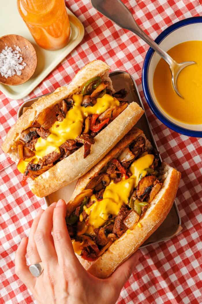 Veganes Philly Cheesesteak