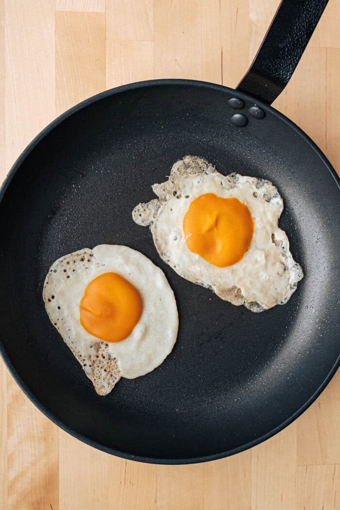 Frire oeuf végétalien