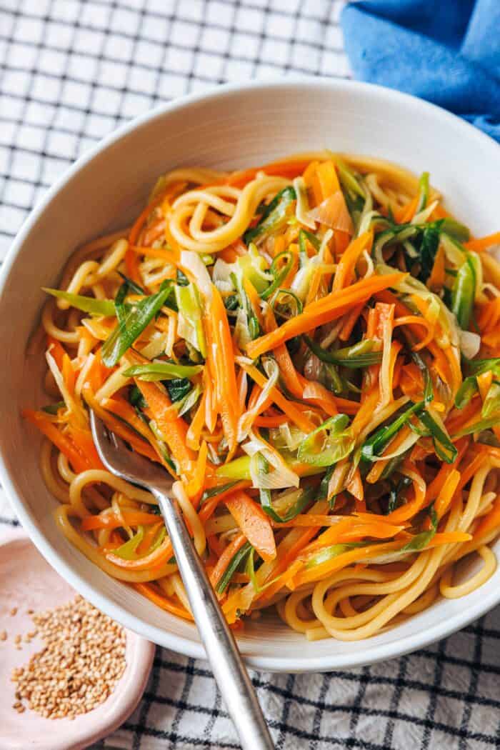 20 minutes de nouilles de carotte dans la lug