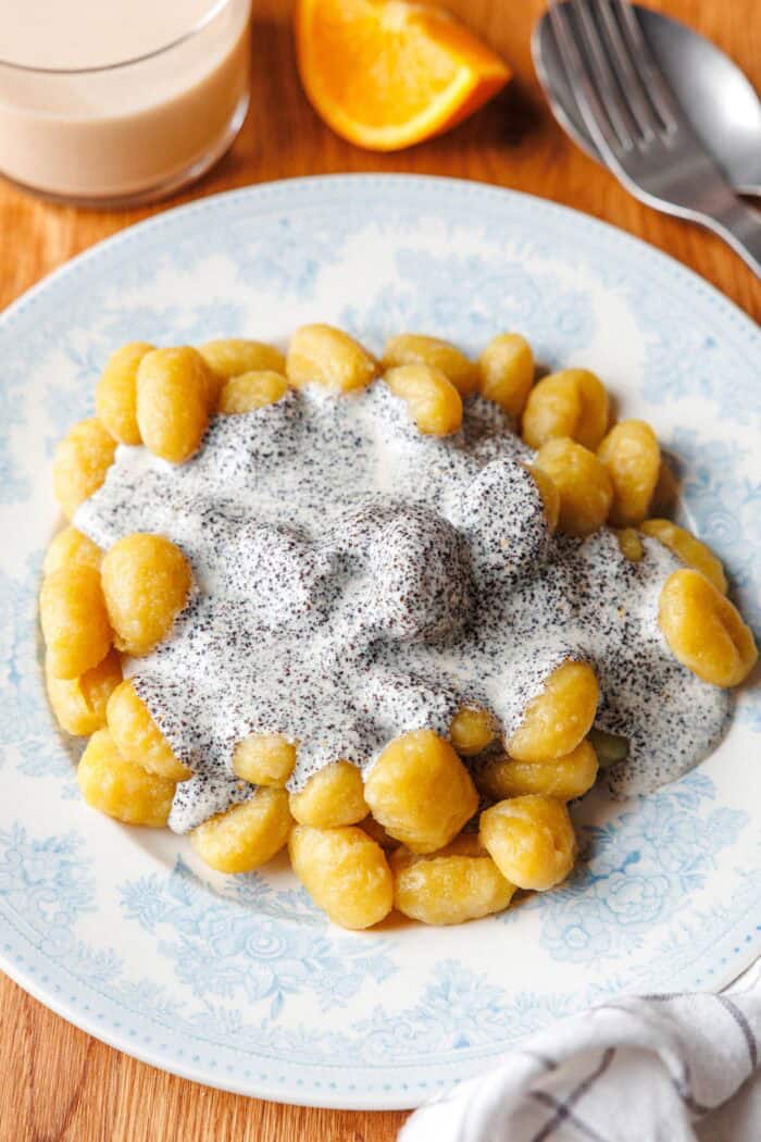 Gnocchis de graines de pavot rapide