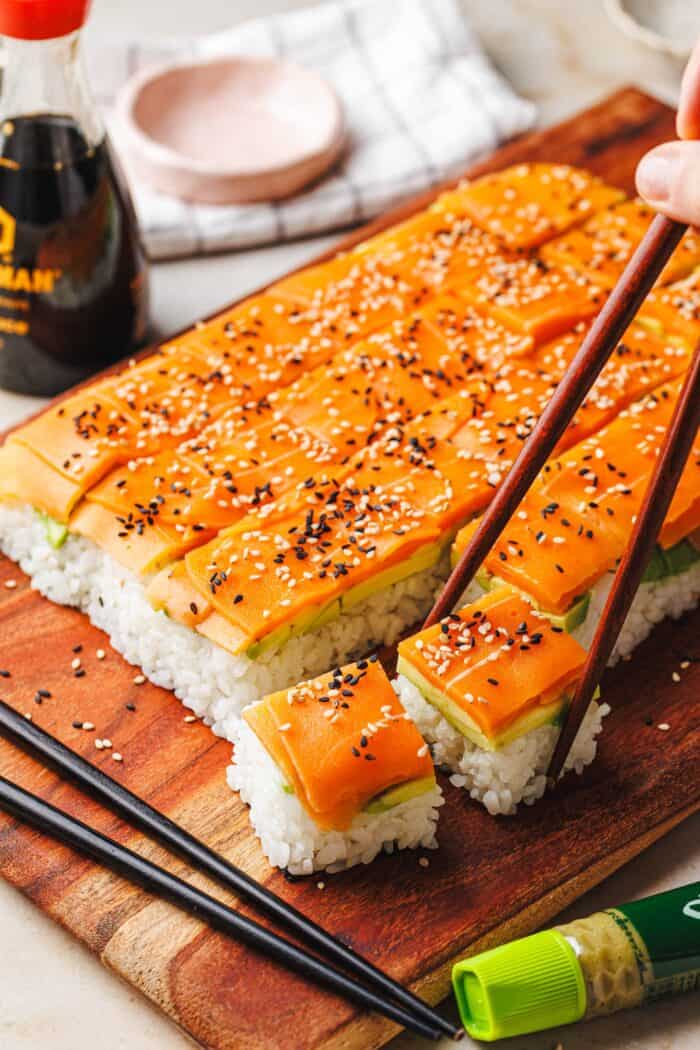 Sushi paresseux sans rouleaux