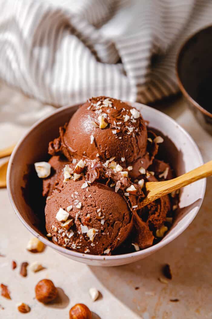 Vegan's Nutella glacée-chocolat-hazelnut