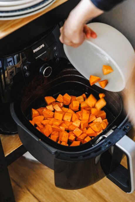 Patates douces de la friteuse à air