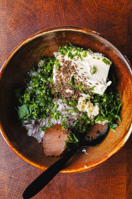 Beurre aux herbes végétalien