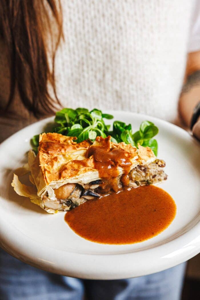 Strudel végétalien au Pilz