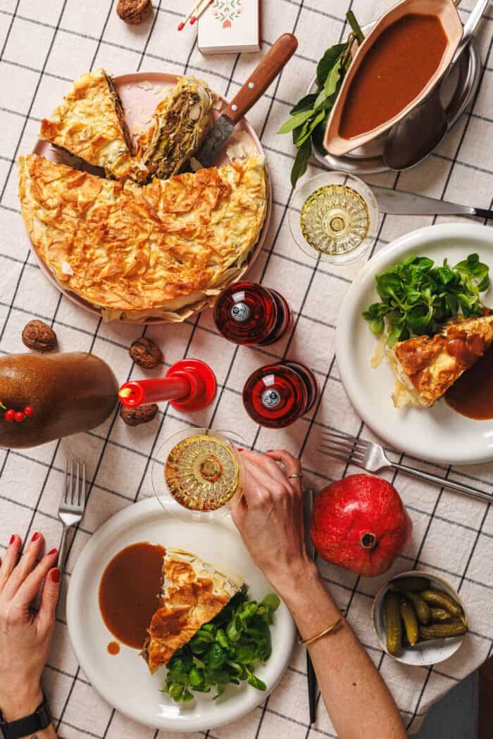 Menu de Noël végétalien