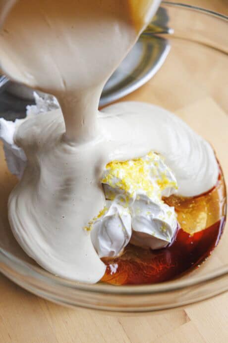 Mélange de cheesecake végétalien