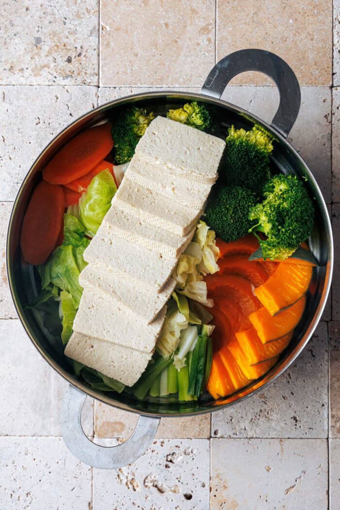 Légumes au cuiseur vapeur