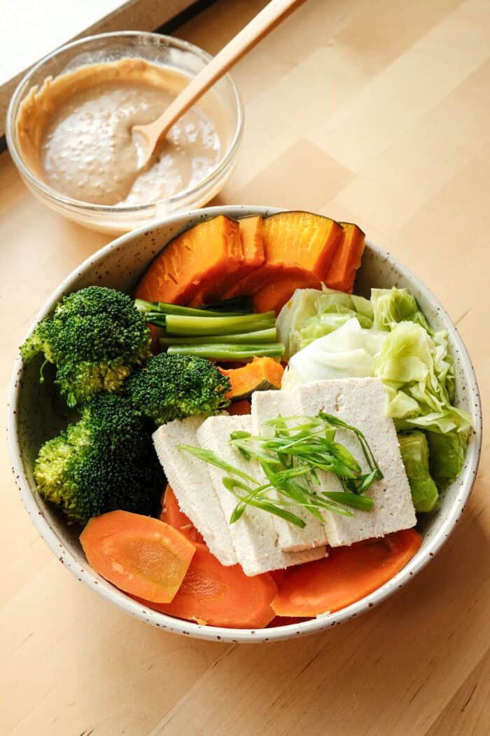 Légumes cuits à la vapeur