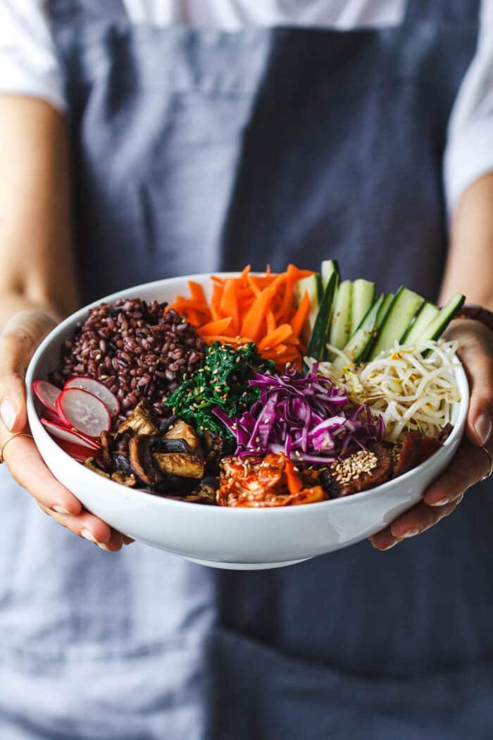 Bibimbap végétalien 