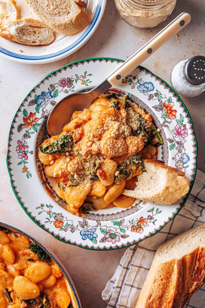 Marry Me Beans avec haricots blancs géants et sauce à la crème de tomate