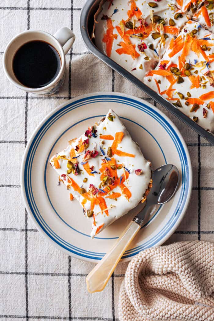 Gâteau aux carottes et à l'avoine Gebackene