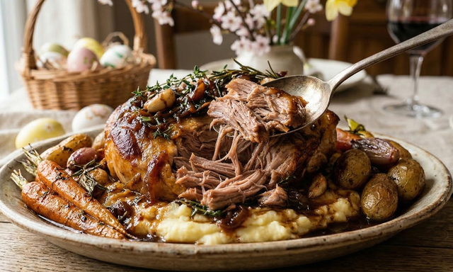 Essayez le rôti de porc façon agneau de 7 heures pour Pâques