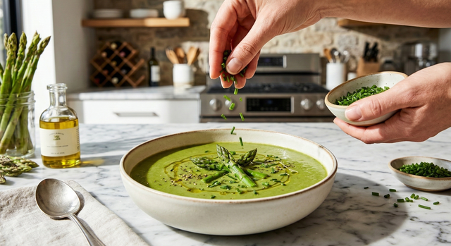 Velouté d'asperges : une entrée légère et de saison pour Pâques
