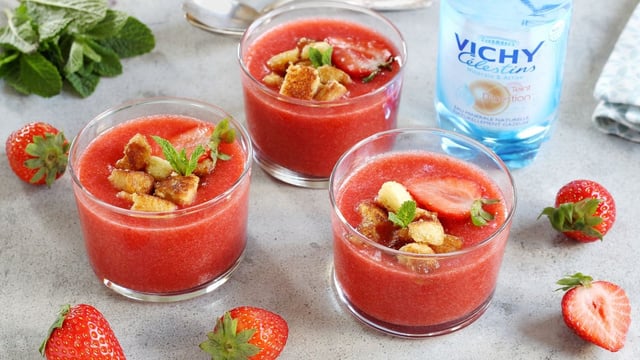 Gaspacho de fraises