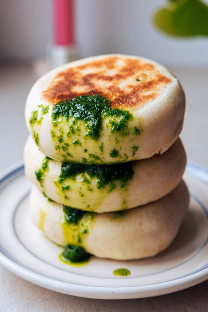 Pain pané au tofu et à l'ail des ours