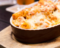 Gratin de rigatoni