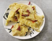 Raviolis maison au cottage cheese et à la sauge