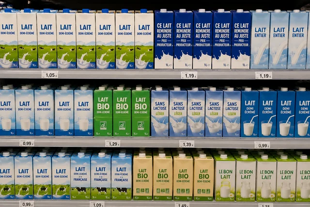 Alerte rappel produit concernant des lot de briques de lait en France