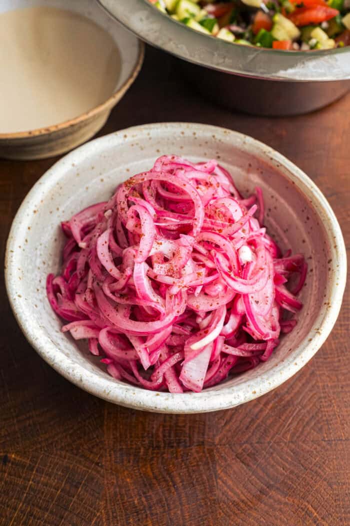 Oignons sumac - Salade d'oignons turcs