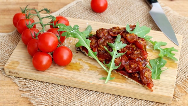 Tarte tatin aux tomates cerises