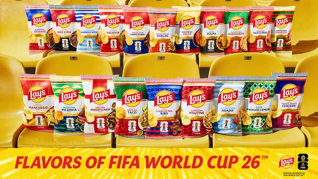 Lay's et ses 40 saveurs inspirées des pays du Mondial