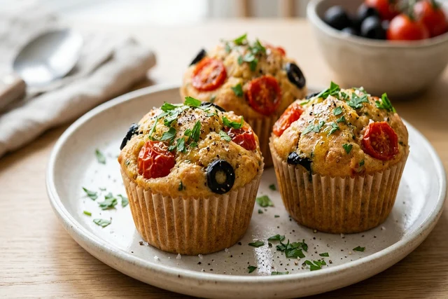 Muffins salés aux tomates cerises
