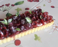 Tarte à la cerise et fromage blanc